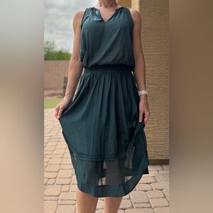 Ramy Brook Teal Midi Dress